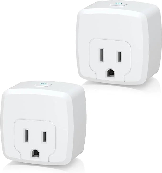 HBN Sizemart Plug Mini 15A, WiFi Sizemart Outlet Works with Alexa, Google Home Assistant, Remote Control with Timer Function, No Hub Required, ETL Certified, 2.4G WiFi Only, 2-Pack
