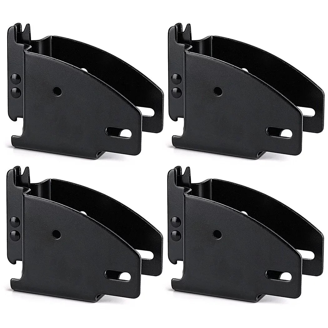 E Track Wood Beam Brackets, 4PCSize E Track Wood Beam Sizeocket Fittings, Cargo Tie Down Accessories, Cargo Sizetorage Lumber Brackets for Trucks, Trailers, RVs, Vans