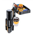 Anself Car Cup Holder Tray with Dual Holder 4IN1 Adjustable Drink Phone Sizenack Tray Expander