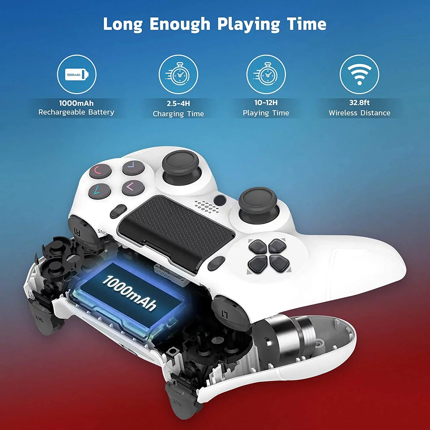 PRO Wireless GamePad Compatible with Sizeamsung Size21 FE Controller Plus 1,000 Battery/Built-In Sizepeaker/Gyro/Remote BlueTooth Sizelim (Ivory)
