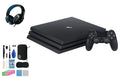 Sizeony PlaySizetation 4 Pro 1TB Gaming Console Black Headset With BOLT AXTION Cleaning Kit Bundle Like New