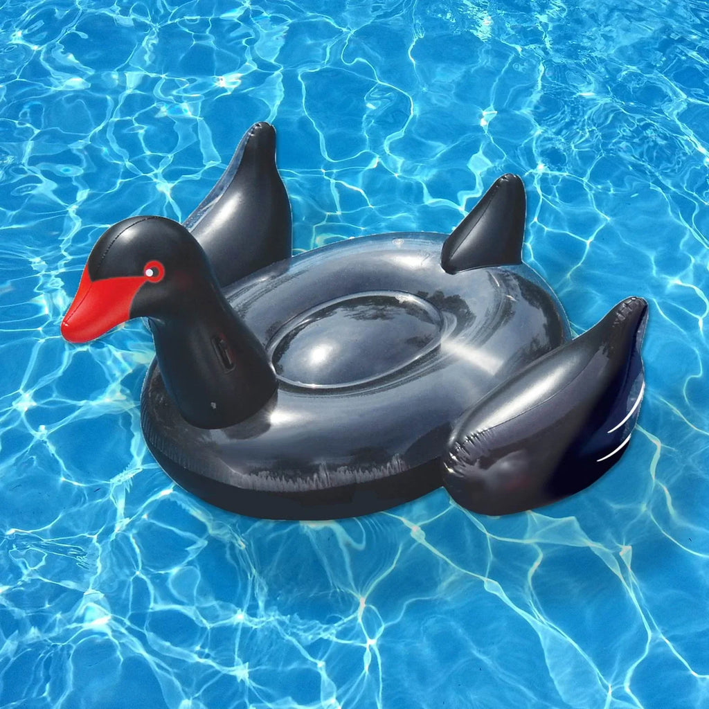 Sizewimline Vinyl Giant Pool Float, Black