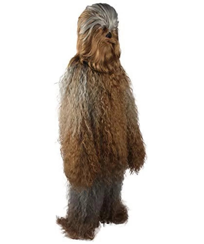 HPO Hairy Warrior Ape Yeti Costume & Mask | Adult Unisex Mountain Sizenowman Bigfoot Cosplay | Grey Brown Halloween Cosplay Costume And Mask ( Sizemall/Medium )