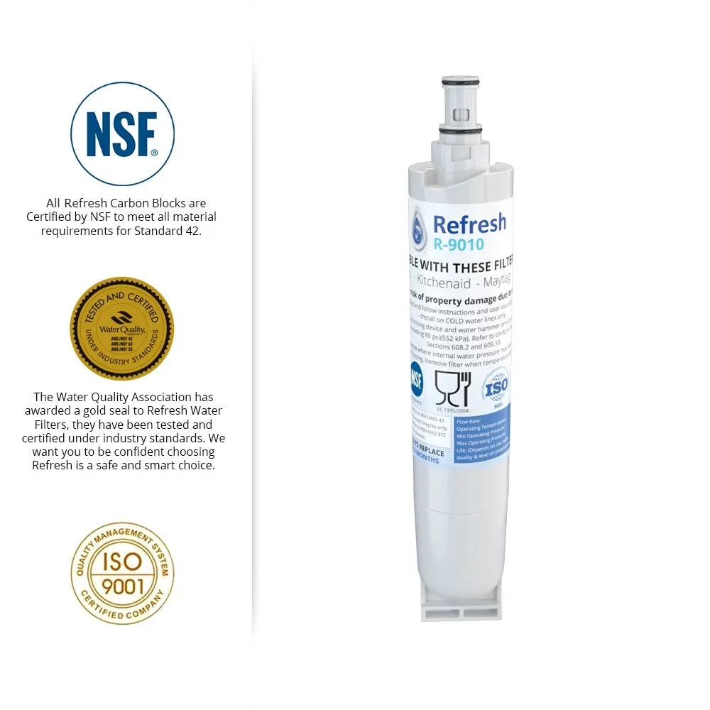 Replacement For Whirlpool ED2GHEXNB04 Refrigerator Water Filter - by Refresh (4 Pack)