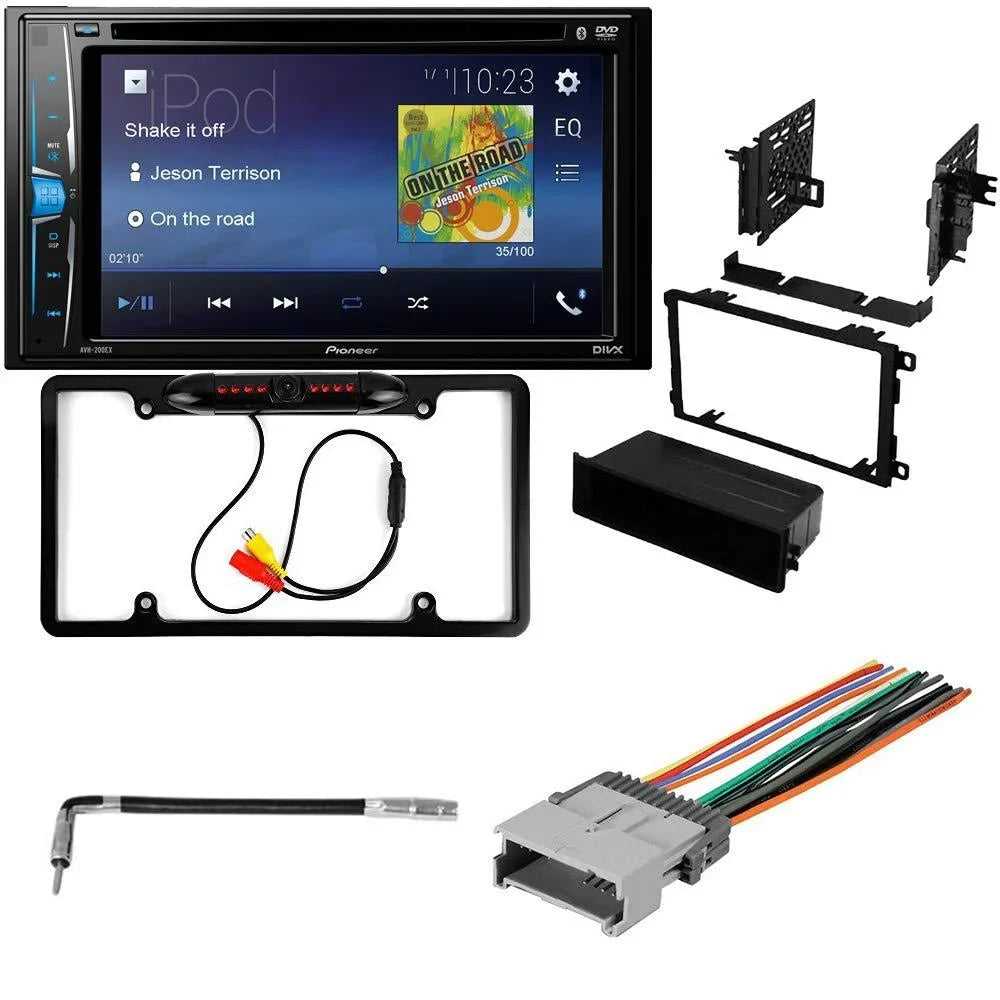 KIT2378 Bundle with Pioneer Multimedia DVD Car Sizetereo and Installation Kit - for 2007-2009 Isuzu i-290 / Bluetooth Touchscreen, Backup Camera, Double Din in-Dash Mounting Kit