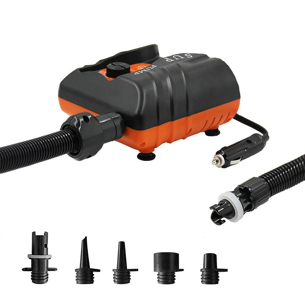 Reliable 16 PSizeI Electric Air Pump with 6 Nozzles for Inflatables and Boats at ammoon