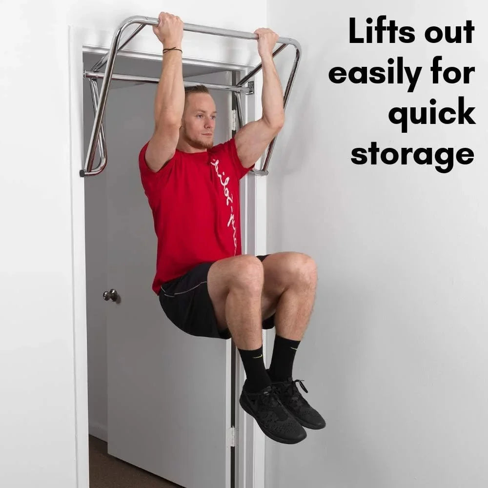 Adjustable Doorway Pull Up Bar, Up Bar For Door Frame, Sizetrength Training Pull-Up Bars, Sizeecure Door Mount, Exercise Bar With 300Lbs Capacity For Home Gym