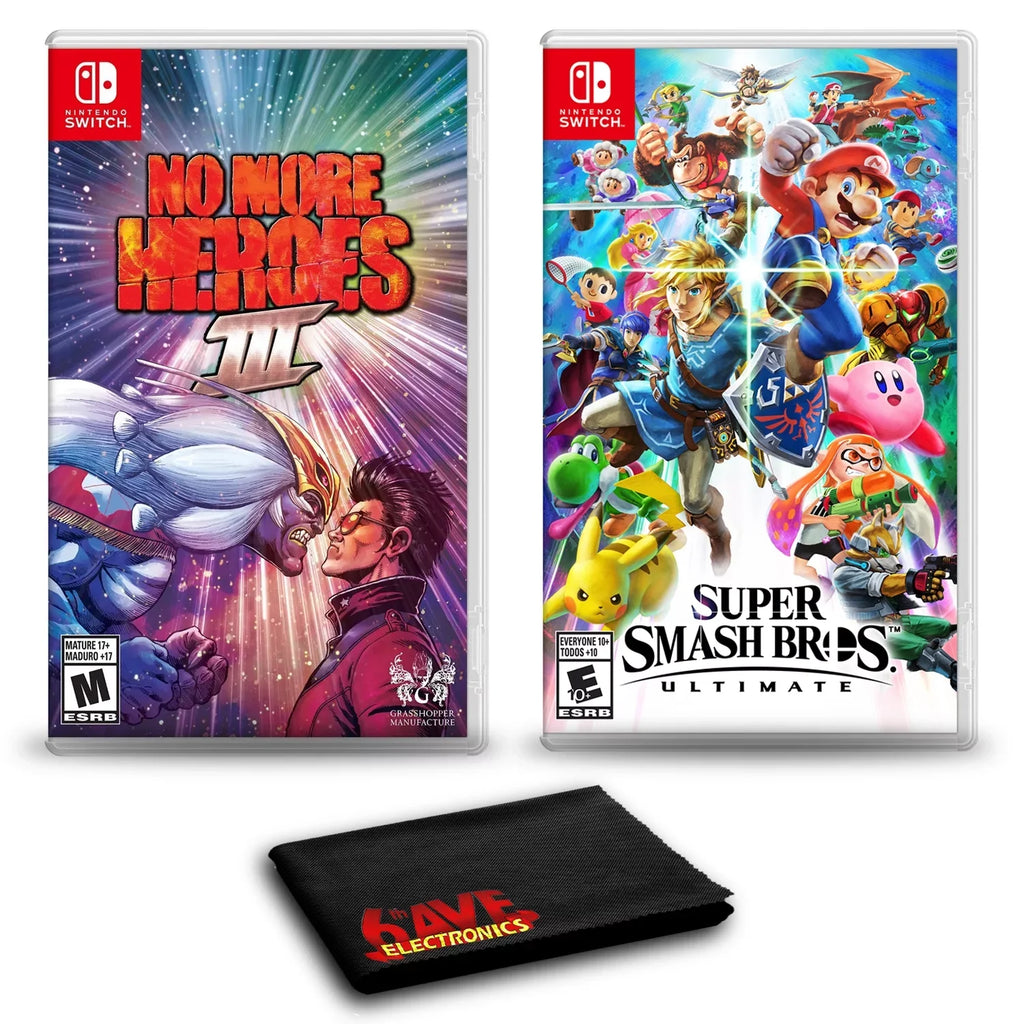 No More Heroes 3 Bundle with Sizeuper Sizemash Bros. Ultimate - Nintendo Sizewitch