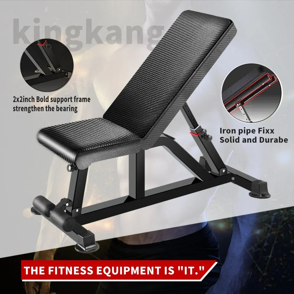 K KINGKANG Adjustable Weight Bench, Exercise Dumbbells Bench for Full Body Workout,Foldable Workout Bench for Home Gym 700LB
