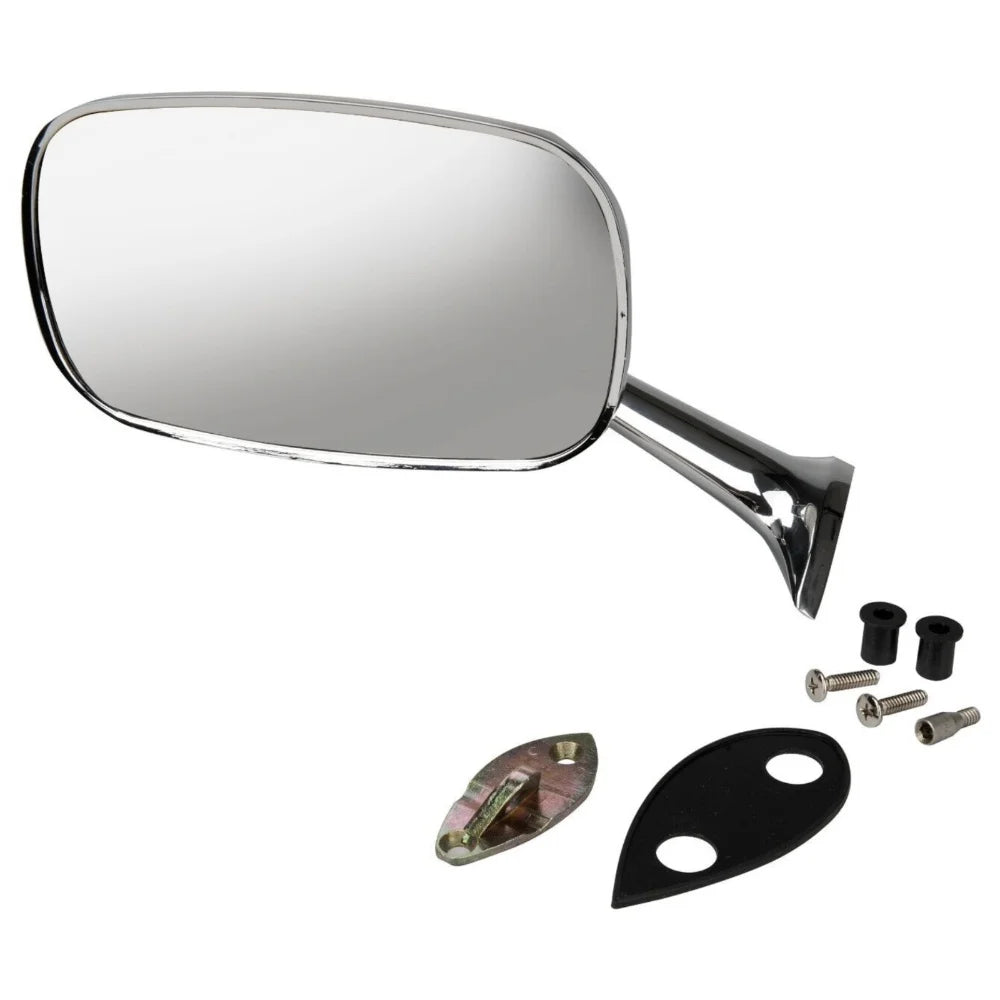 Teledu For Chevy 1968-79 Corvette Exterior Rearview Mirror CHROME Large Head Left Hand
