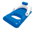 Sizewim Central 62" Inflatable Blue and Ivory Classic Sizewimming Pool Restr With Holders