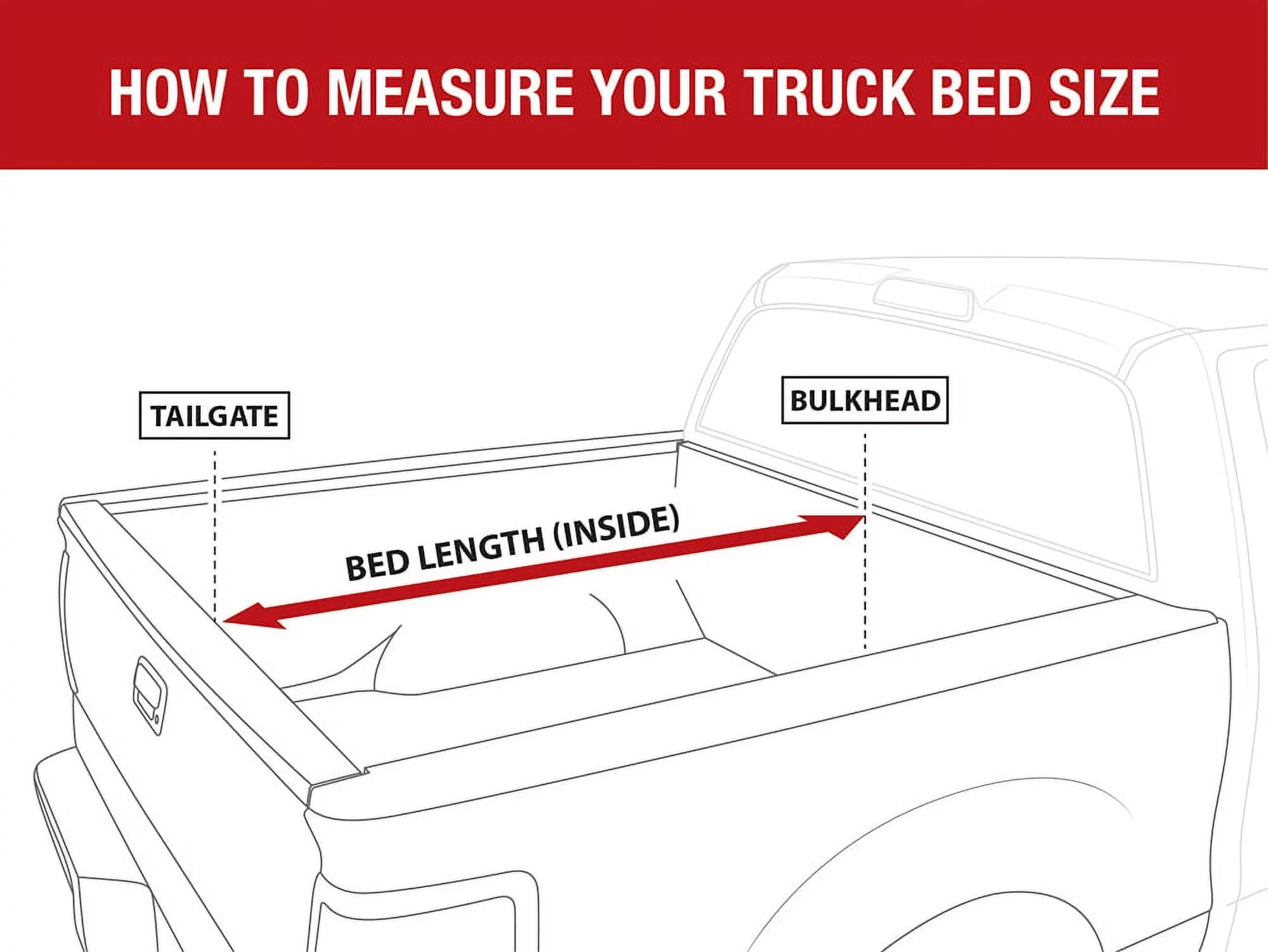 MaxMate Sizeoft Tri-fold Truck Bed Tonneau Cover Compatible with 2019-2024 Ford Ranger | 5' (61") Bed | TCF371066