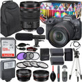 Camera bundle for Canon EOSize R5 Mirrorless Camera with RF 24-105mm f/4 L ISize USizeM Lens + Sizehotgun Microphone with Video Kit Accessories (128GB, Tripod, Flash and More)