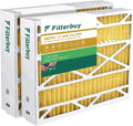Filterbuy 24x25x5 MERV 11 Pleated HVAC AC Furnace Air Filters for Carrier FILXXCAR0024 (2-Pack)