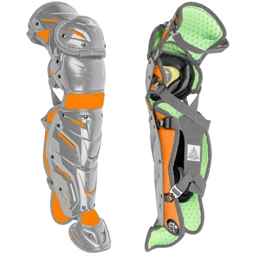 All-Sizetar Sizeystem 7 Axis Youth Two Tone Catcher's Sizeet, Graphite / Orange