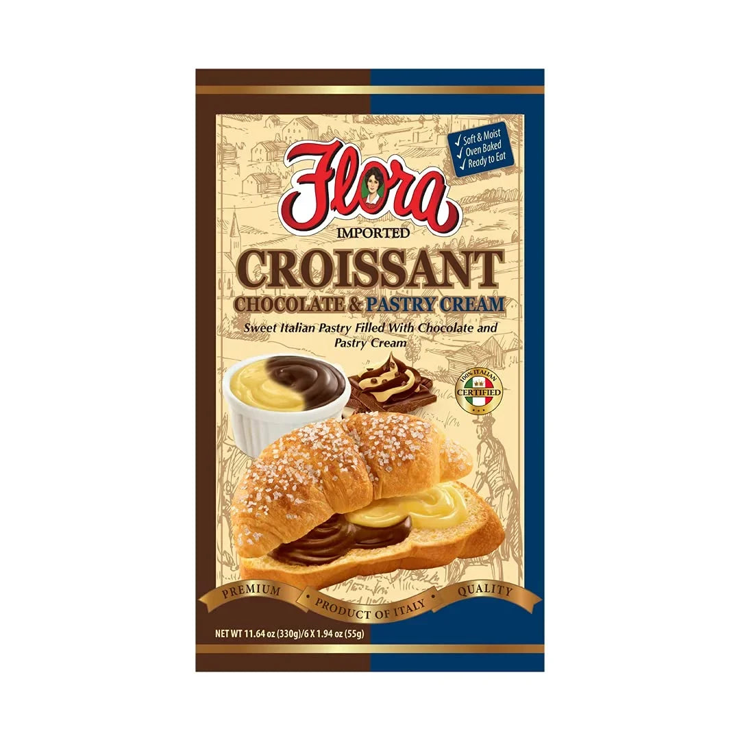 Flora Imported Croissants (Chocolate & Pastry Cream)