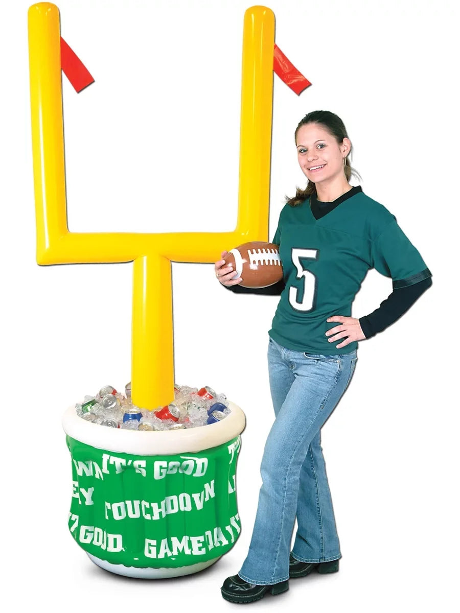 Inflatable Goal Post Cooler with Football 28"W X 6 2"H - 1 Pack