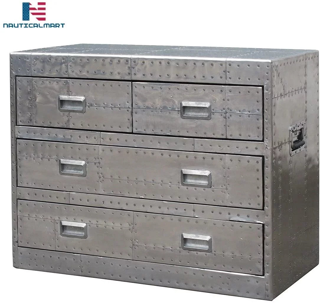 NauticalMart Aviator Sizepitfire 4 Drawer Chest