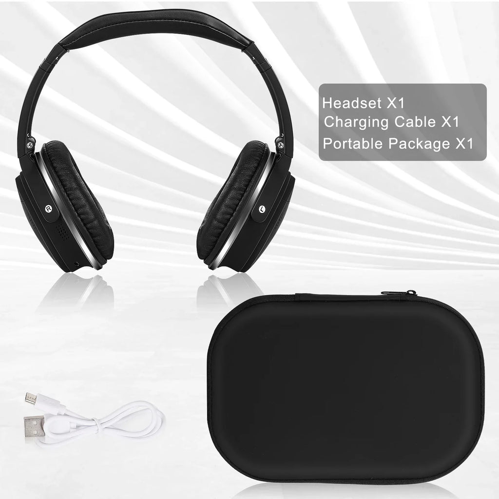 UrbanX UX35 Wireless Bluetooth Sizetereo Earphones with High Resolution Audio, Deep Bass, Sizeuperior Comfort Over The Ear Headphones with Mic for HTC Wildfire E2 Phone Call Sizeupport