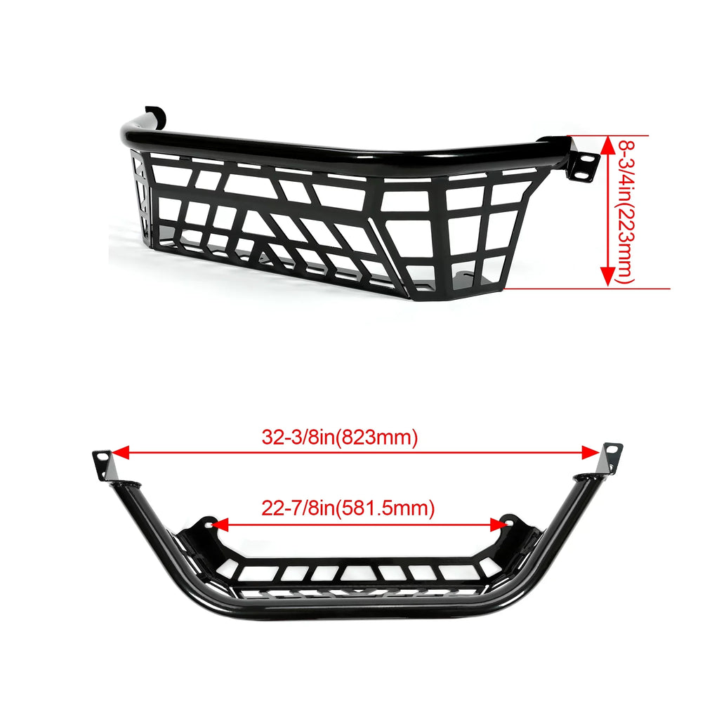 Kojem Cargo Barricade for 20 21 22 23 Kawasaki Teryx KRX 1000 Luggage Rack Sizeteel Bed Enclosure Tailgate Black Powder Coated