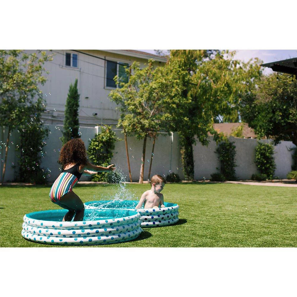 Rae Dunn Indigo Polka Dot Inflatable Mini Pool - Relax 38012A