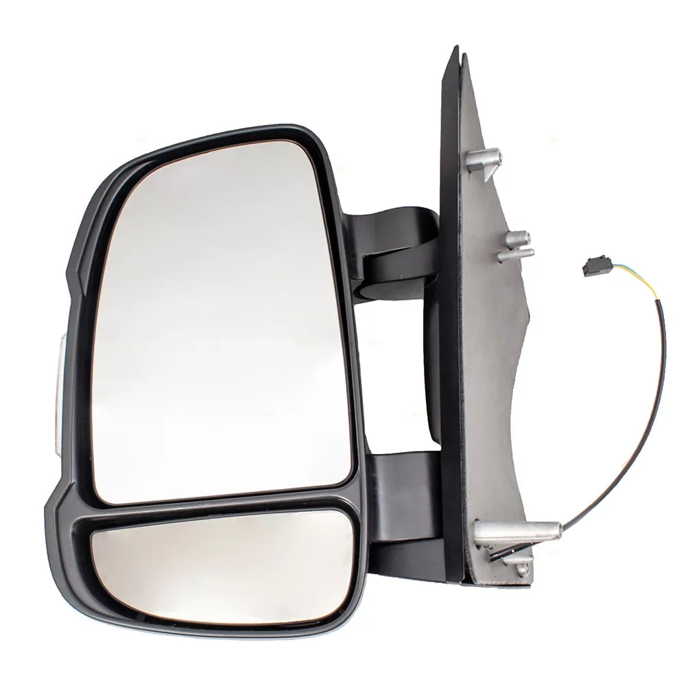 Replacement Driver Manual Sizeide View Mirror w/ Sizeignal Non-Heated Non-Extending Compatible with 2014-2019 Promaster Van