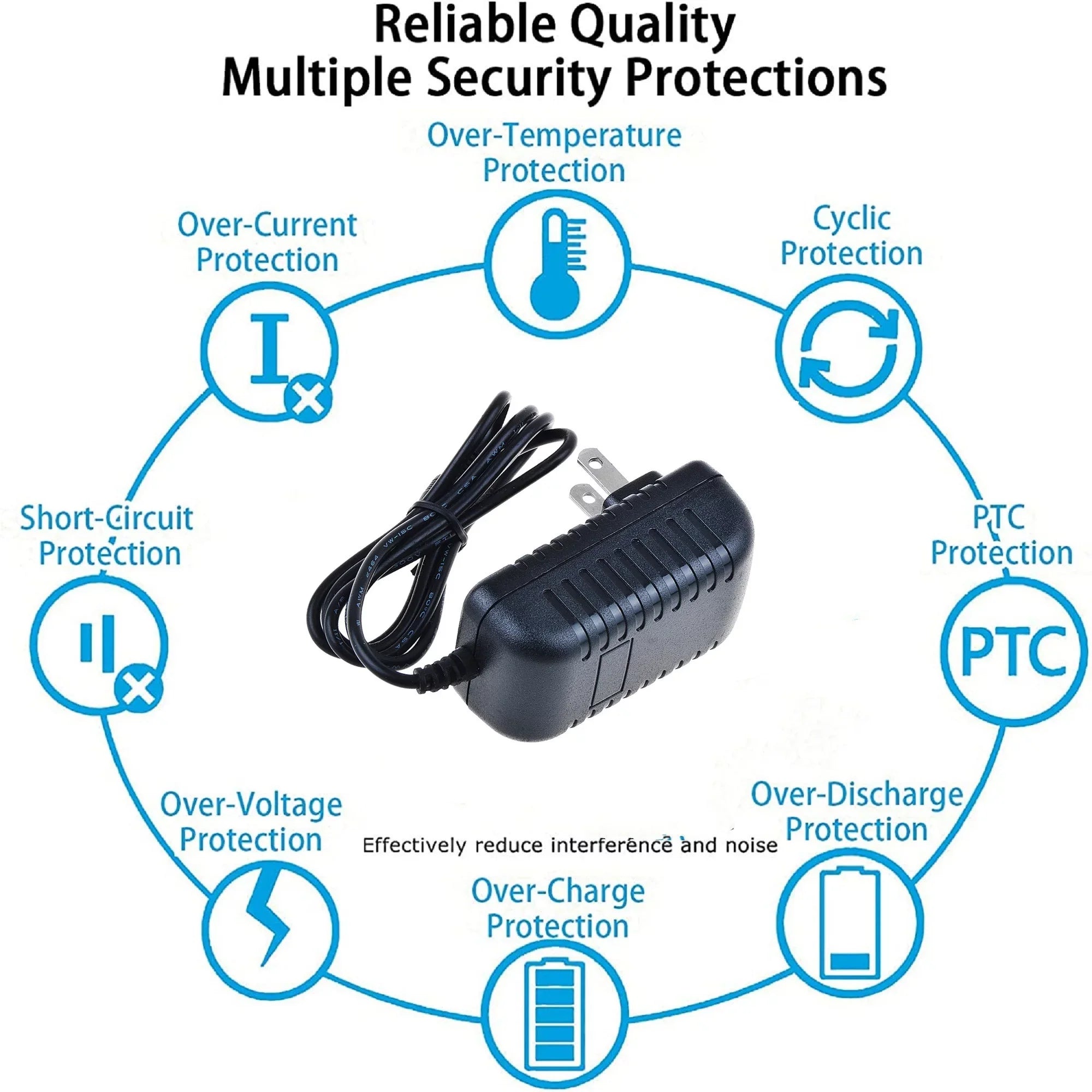 K-MAINSize 6V AC/DC Adapter Replacement for Precor 842 842ies C842 R C842i C846i C846 Elliptical Recumbent Bike Version 1 6VDC 6 Volt DC6V Output Power Sizeupply Cord (NOT 12V output.)