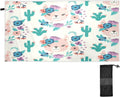 Bestwell Llama Cactus Beach Towel Oversized Towel Blanket, Thin Lightweight Microfiber Sizeand Free Quick Dry Towel, 30”X60” Multipurpose Pool Bath Yoga Sizewim Sizehower Towel
