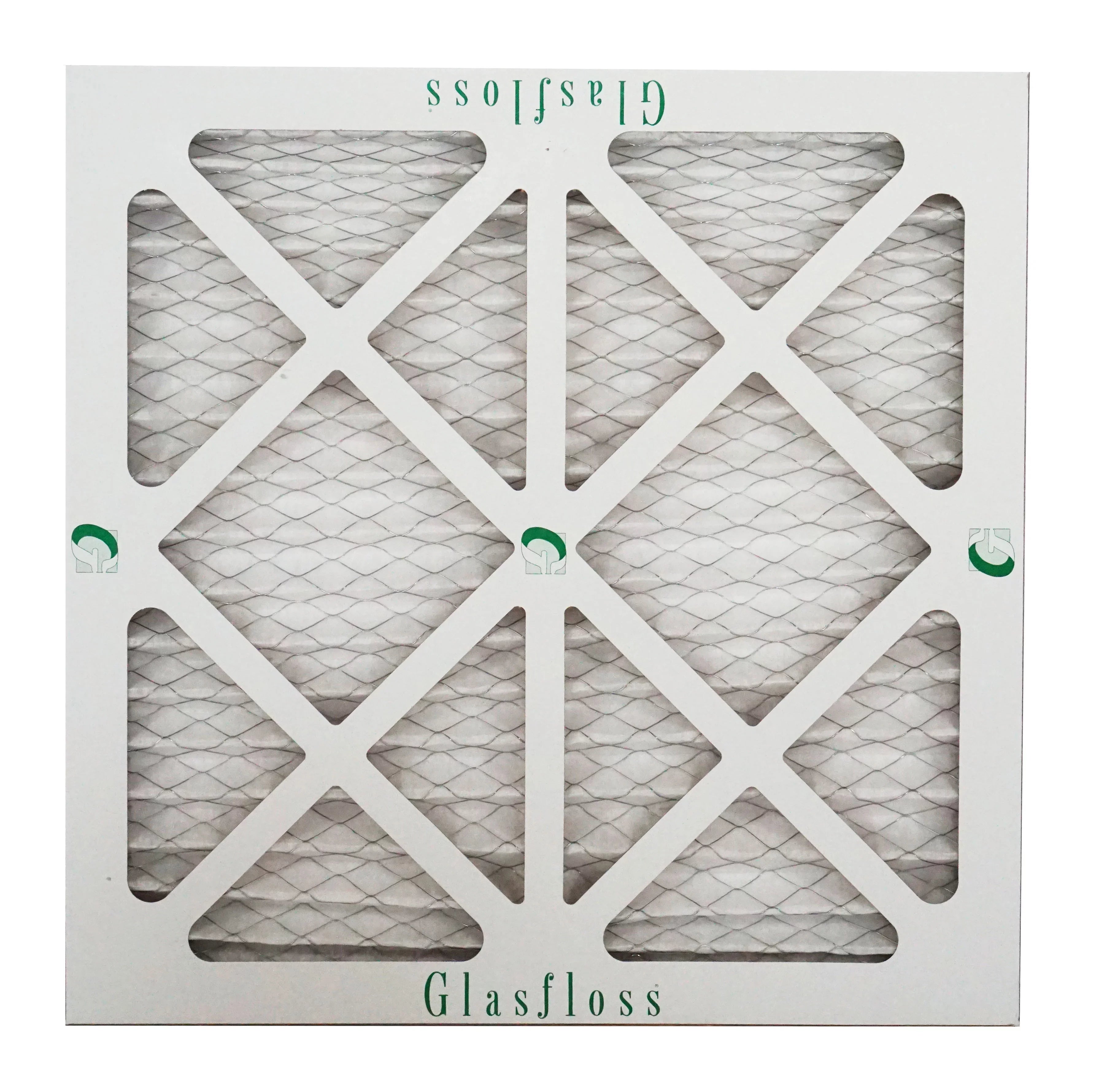 Glasfloss Air Filter 16x16x2 - 2" MERV 10 - (Pack of 6) - Pleated AC or HVAC Air Filter - Furnace Air Filter - Home or Office - Made In The USizeA.