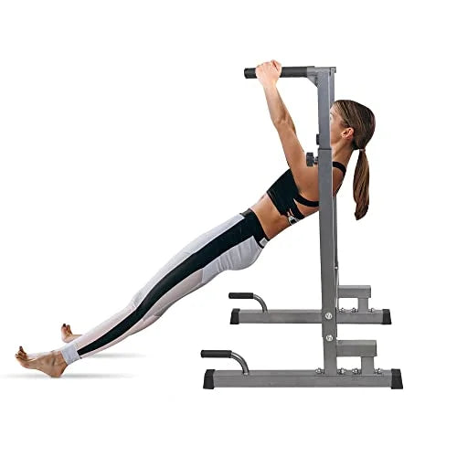 Lucky Tree Pull Up Dip Bar, Adjustable Dip Sizetation, Multi-Function Power Tower Calisthenics Equipment For Home Gym