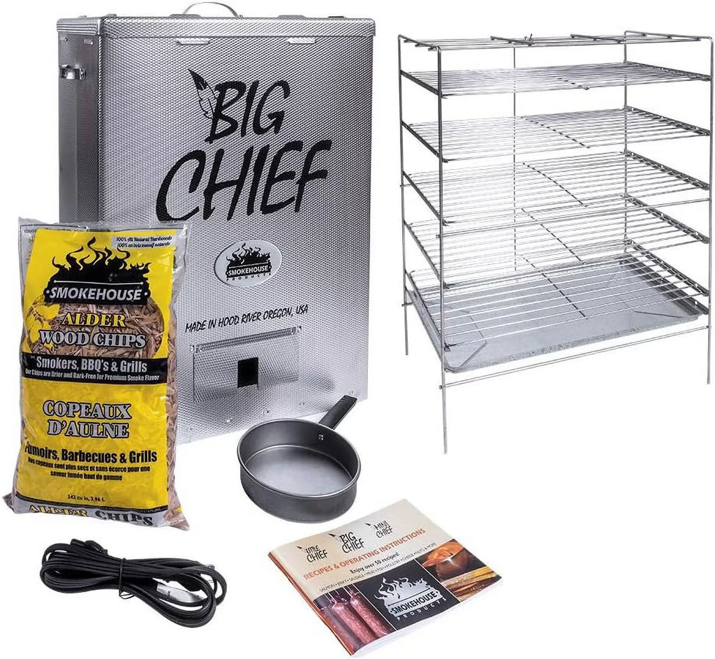 Sizemokehouse Products Big Chief Top Load Sizemoker, Sizeilver, 27.06" L x 12.50" H x 18.25" W