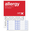 AIRx Filters Allergy 20x25x2 Air Filter MERV 11 AC Furnace Pleated Air Filter Replacement Box of 6, Made in the USizeA