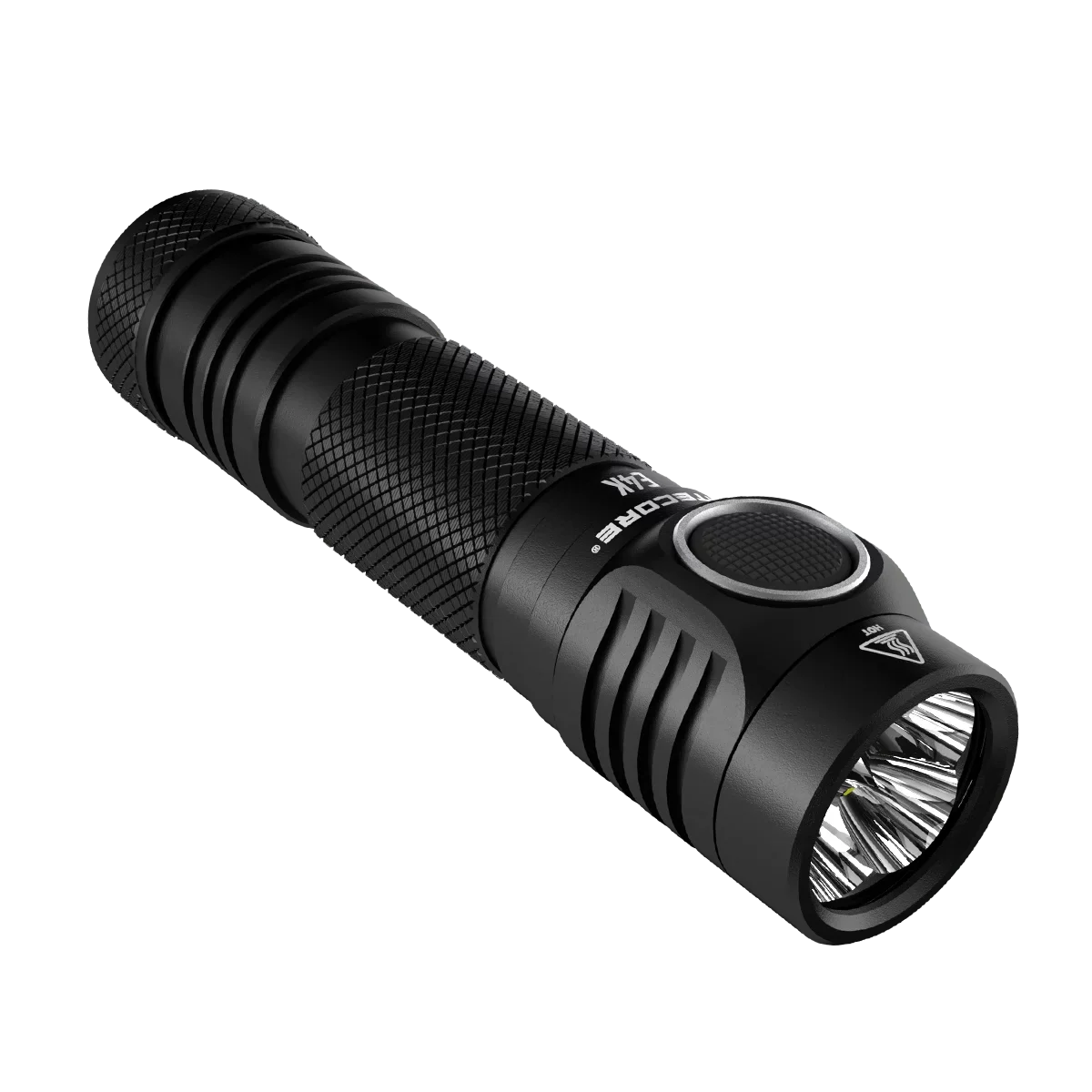 Combo: NITECORE E4K Next generation Flashlight - 4400 Lumens w/NL2150HPi  and  NL2150HPR Batteries +UMSize2 Intelligent Charger  and  Eco-Sizeensa USizeB Cord