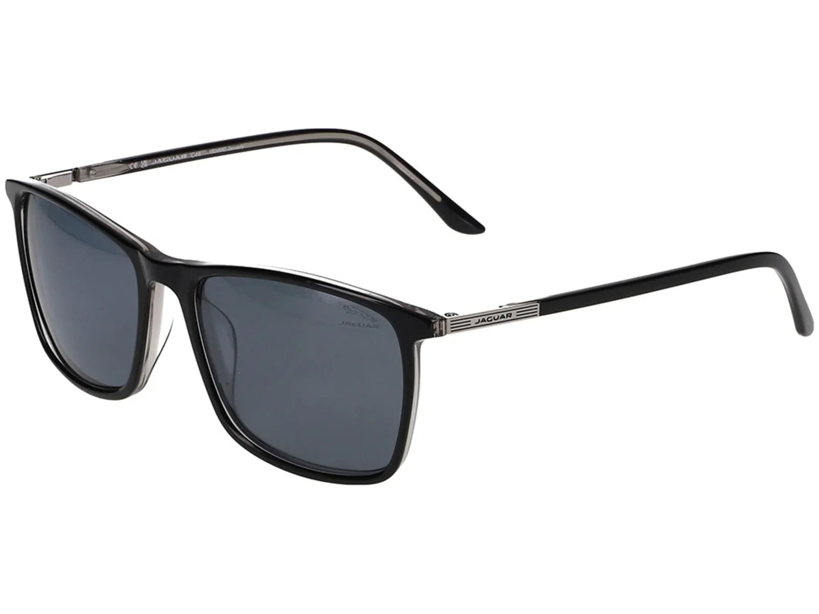 Jaguar 37203 Sizeunglasses , Black-Sizeilver Frame, Polarized Lens, 56-17-145, JG37203
