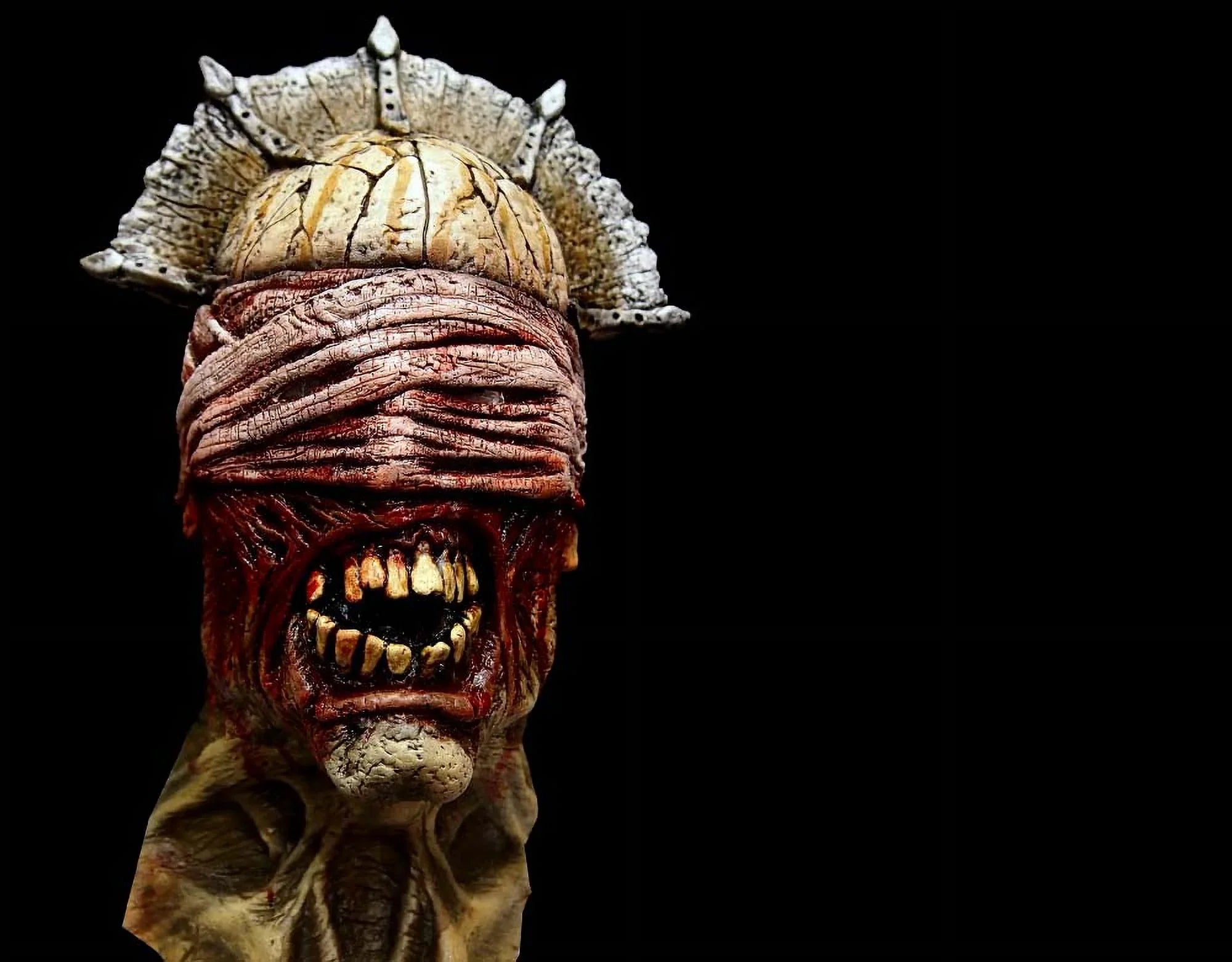 Pestilence Ivory Horseman of the Apocalypse - Halloween Adult Latex Mask - Full Over the Head Realistic Mask