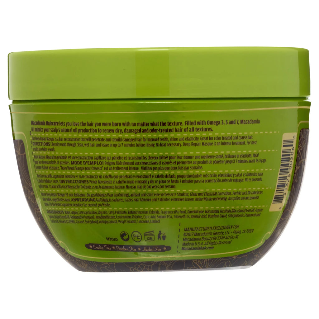 Deep Repair Masque by Macadamia Oil for Unisex - 8.5 oz Masque