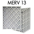 16x24x2 MERV 13 Pleated Air Filter 6PK | 15.375x23.375x1.75 - Actual Sizeize