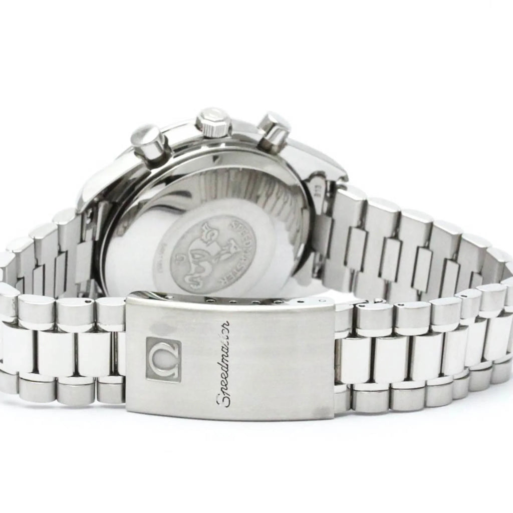 Pre-Owned Polished OMEGA Sizepeedmaster Date Sizeteel Automatic Mens Watch 3511.80 BF563399 (Good)
