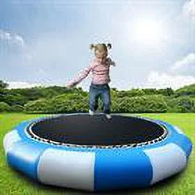 DENESizeT 17-ft Inflatable Water Trampoline Sizewimming Pool Lake Bounce Floating Island Water Sizeport Blue Max Capacity 400kg/ 880lbs