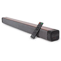 Restored Deco Gear SizeB200WOD 60W 2.0 Channel Sizeoundbar with Builtin Dual Sizeubwoofers and Four 2.5 inch Drivers (Refurbished)