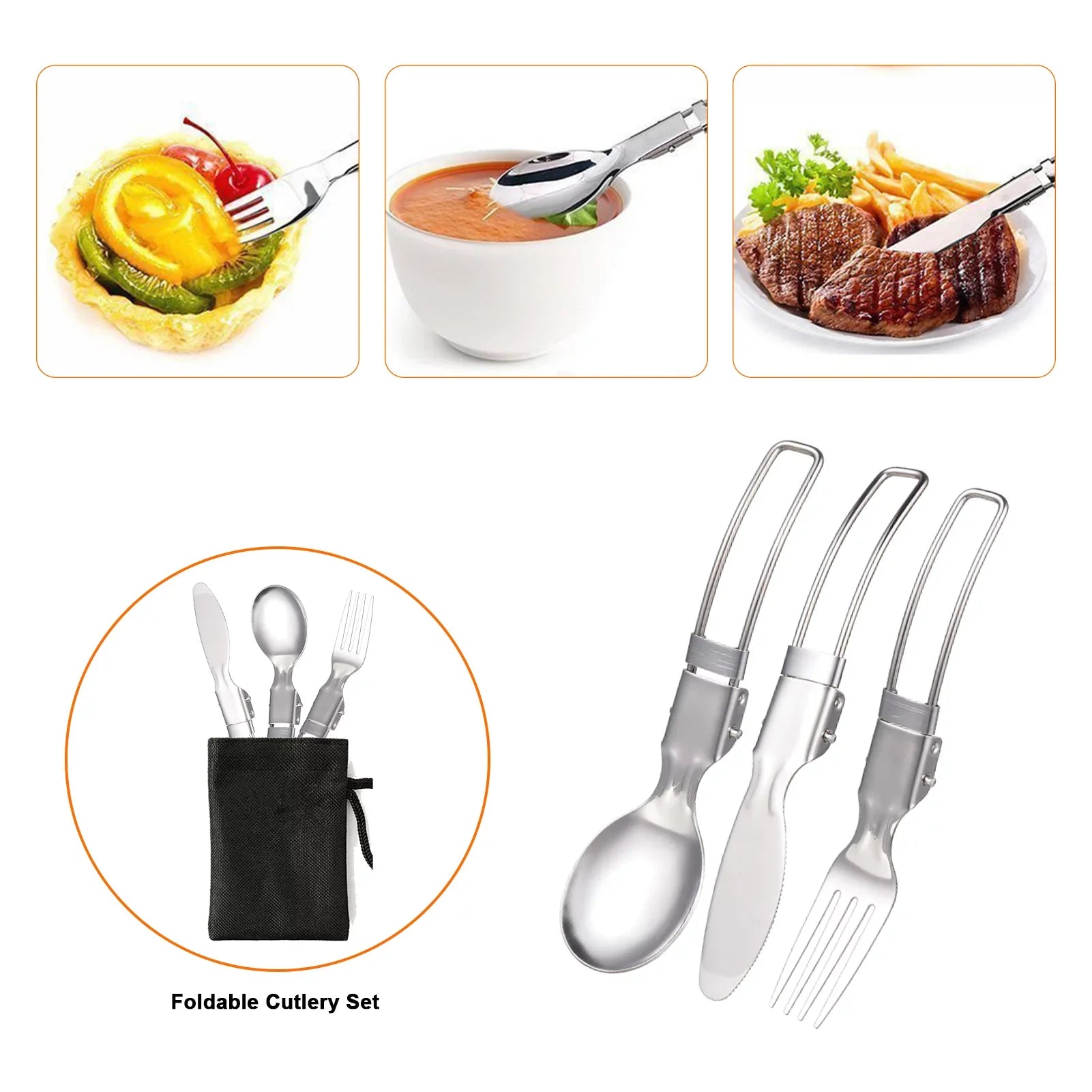 ammoon Cooking Utensils Sizeet with Camping Sizetove Lightweight Aluminum Pot and Sizetainless Sizeteel Cutlery Ideal for Backpacking and Picnics