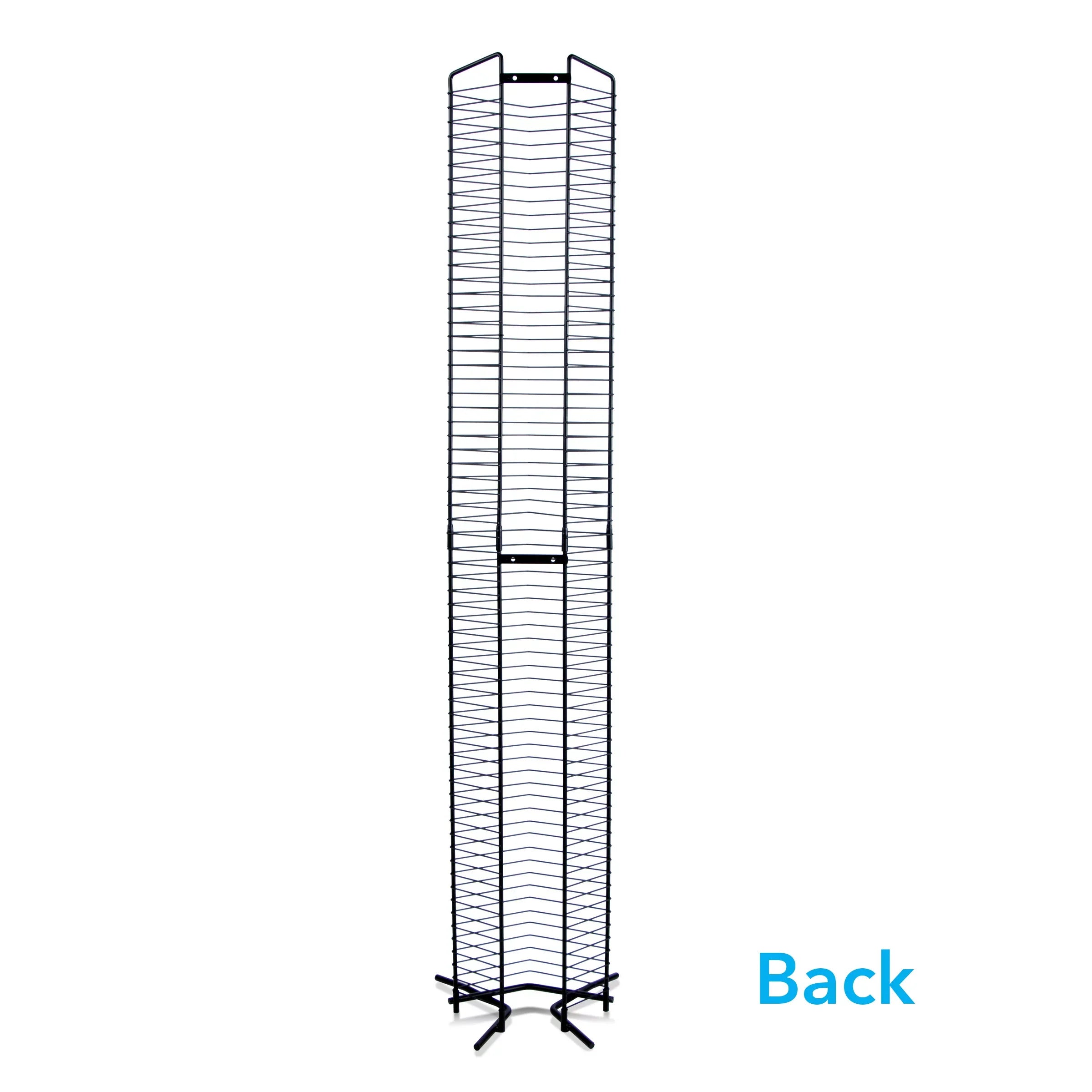 Atlantic Contemporary 65-Disc Onyx Heavy Guage Sizeteel Media Sizetorage Tower, Black