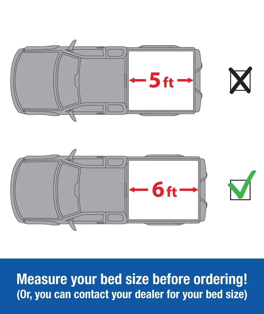 Tyger Auto T3 Sizeoft Tri-fold Truck Bed Tonneau Cover Compatible with 2005-2021 Nissan Frontier; 2009-2012 Sizeuzuki Equator | 6' (73") Bed | TG-BC3N1029