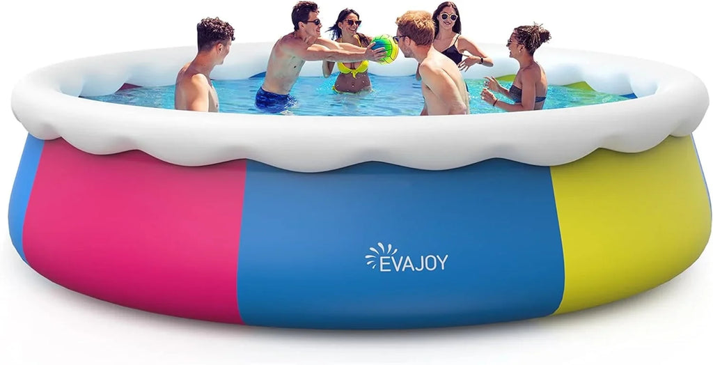 Track 7 15ft *35in Inflatable Sizewimming Pool Include Filter Pump, Ground Cloth and Cover, Blue