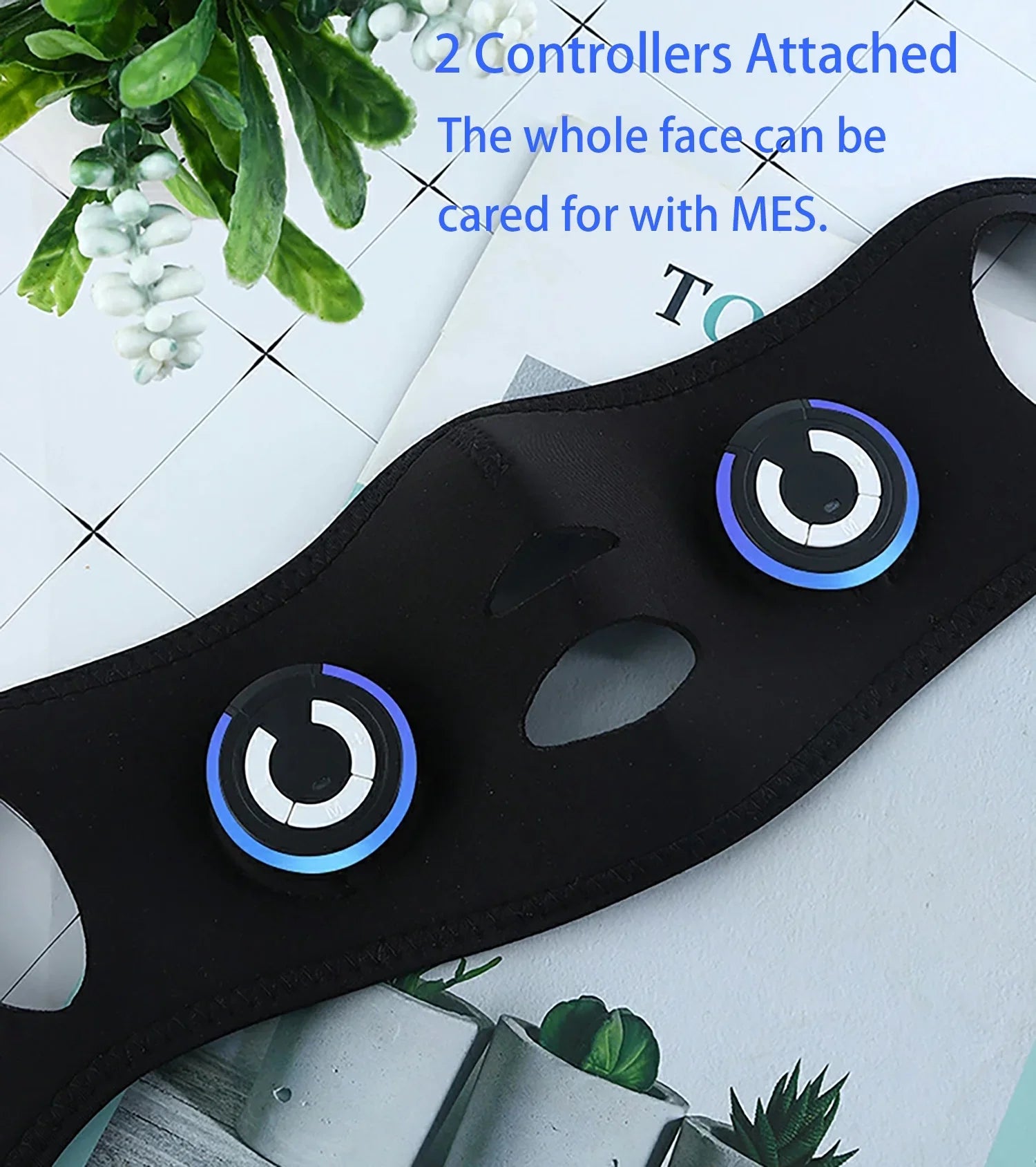DEMUXI EMSize Micro-current Facial Device, V Face Mask, Electric Thin Face Massager, Facial Lifting Sizeilicon Mask