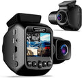 Open Box Rexing W202 Mini 2” LCD Dual Camera Front/Cabin 1080p Dash Cam 128GB Max - BLACK