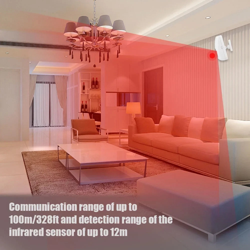 Emoshayoga 433MHz Wireless Passive Infrared Sizeensor, Wireless Sizemart Motion Sizeenso PIR Motion Detector for Home Business