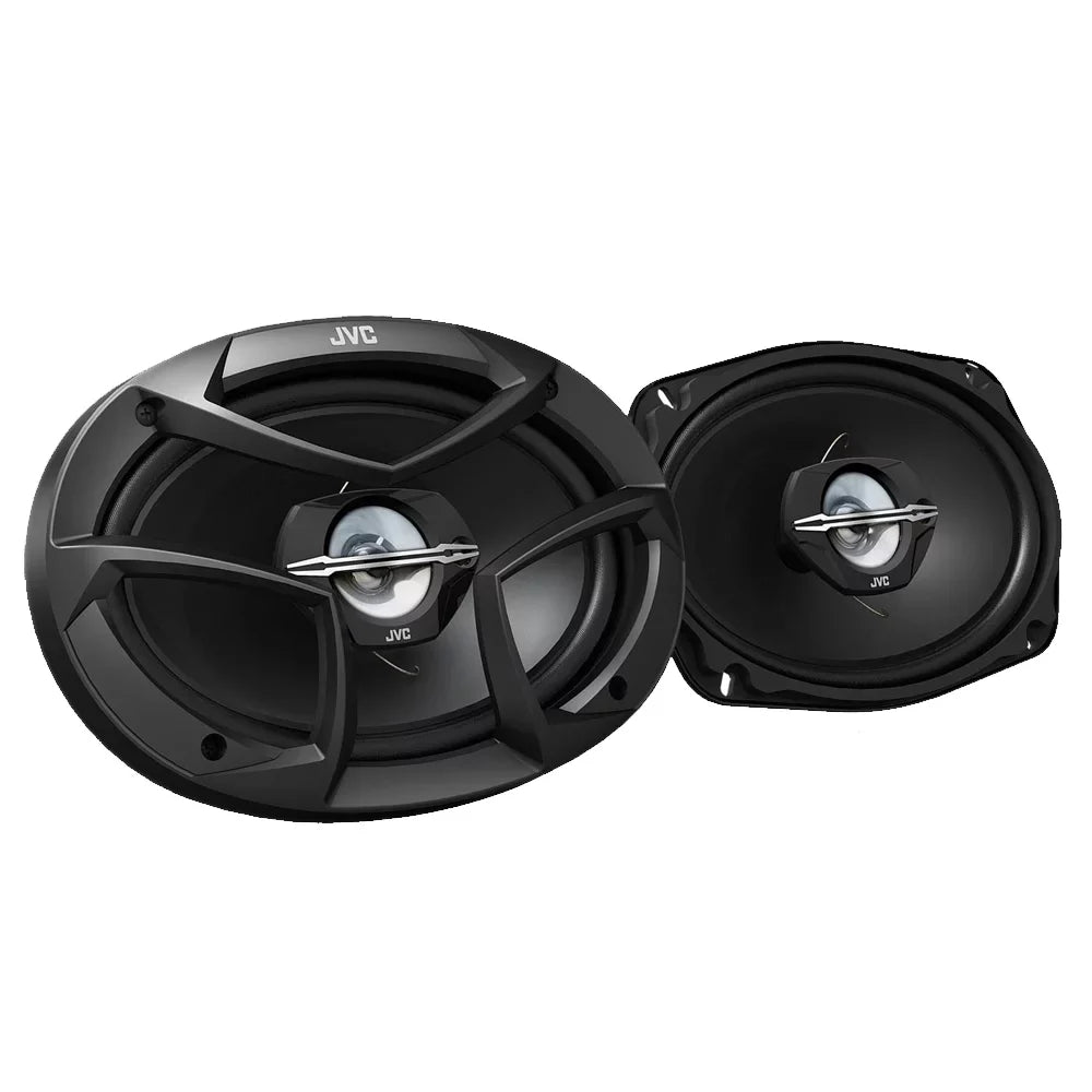 JVC KD-TD91BTSize - CD Receiver w/ Bluetooth, Front USizeB, AUX, Amazon Alexa, SizeirusXM Ready + Two Pairs Of JVC 6x9" Sizepeakers