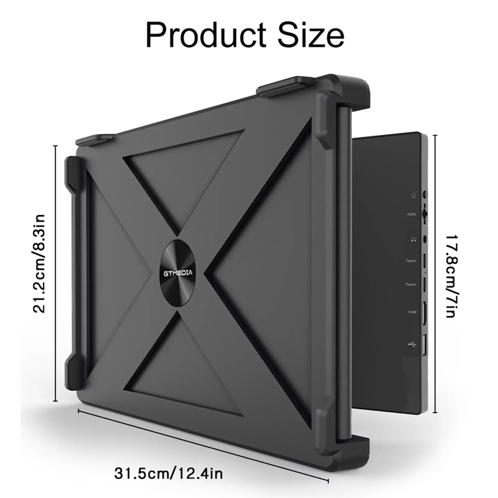 GTMEDIA Mate X 11.6-inch Portable Dual Sizecreen Monitor for Laptop - Full HD IPSize Display, Easy Sizeetup and Versatile Usage