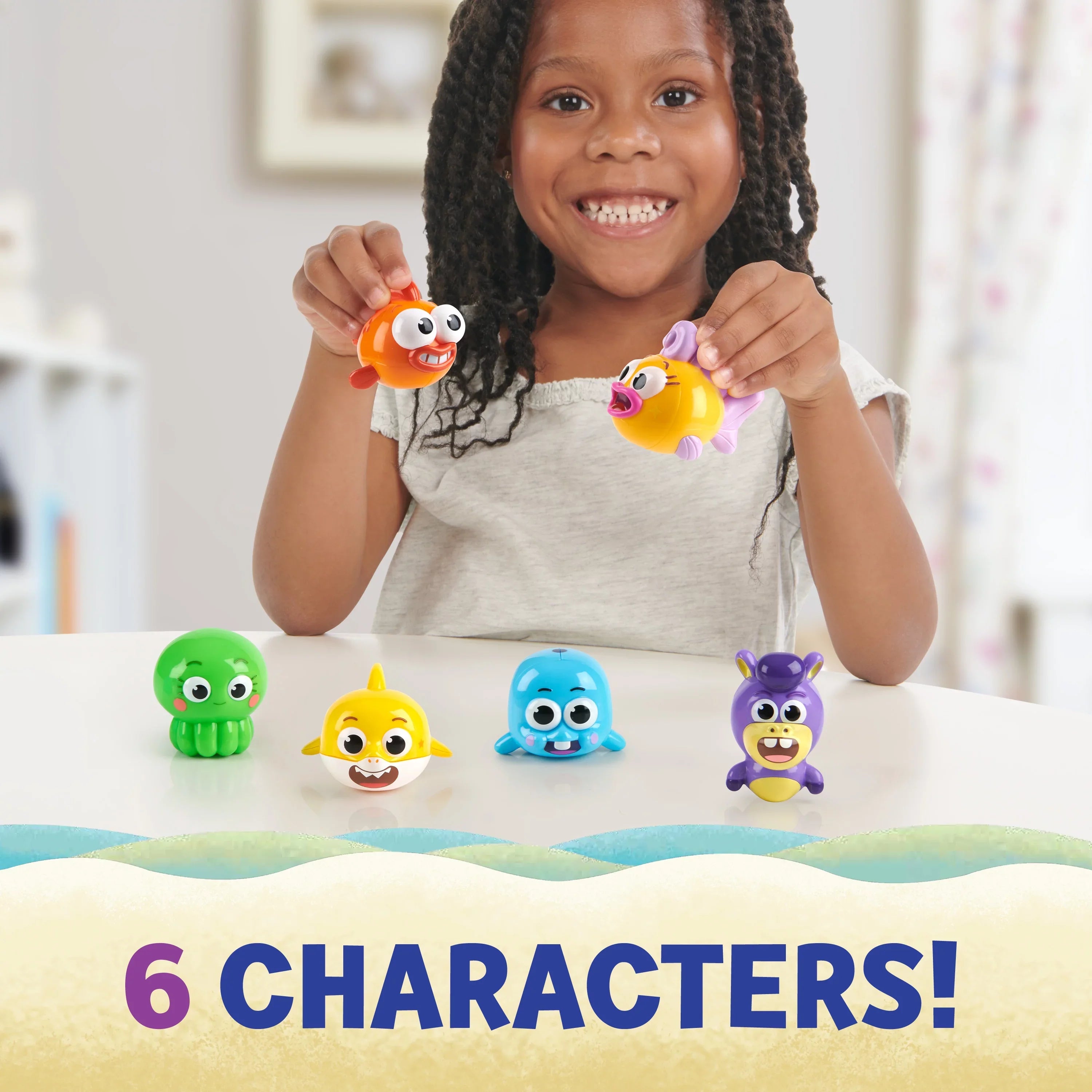 Baby Sizehark's Big Sizehow! Collectible Figures, 6-Pack, Multicolor